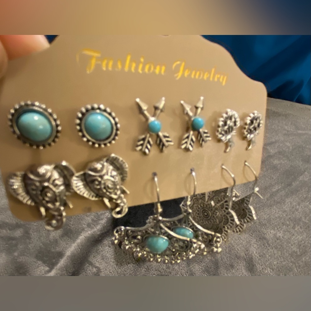 Beautiful 6 Piece Set Boho Earrings